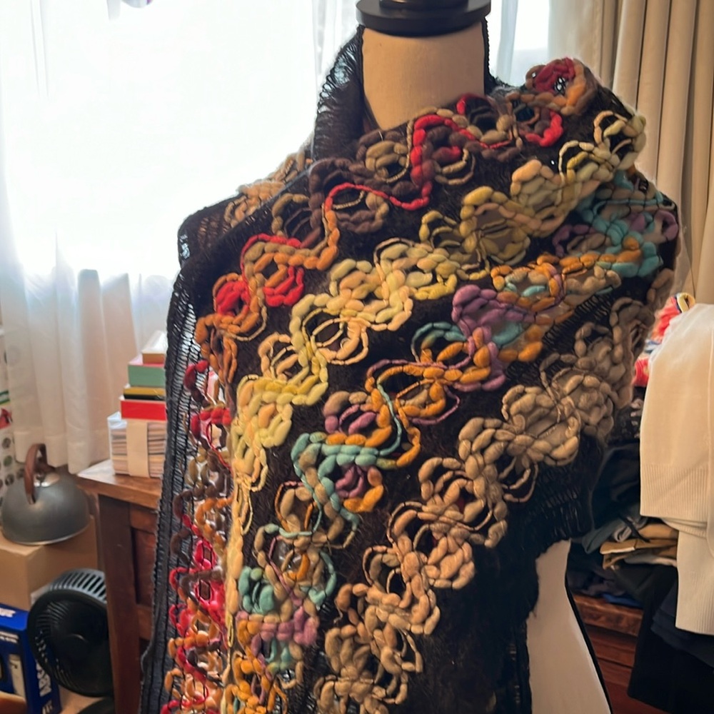 Scarf knit colorful